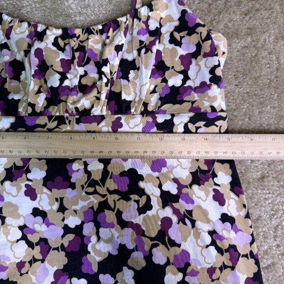Ann Taylor LOFT Floral Tank Dress Petite Small PS Women's Sleeveless E426 - Picture 7 of 13